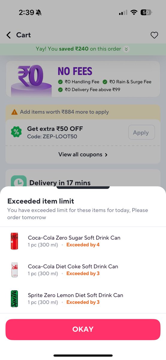 DjangoCodes's tweet image. This is the dumbest shit I’ve seen @zeptocares yall lost a customer