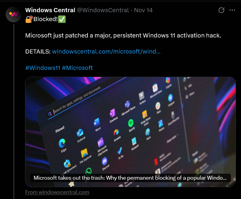 Blocked! ✅

why is he acting like this is a win