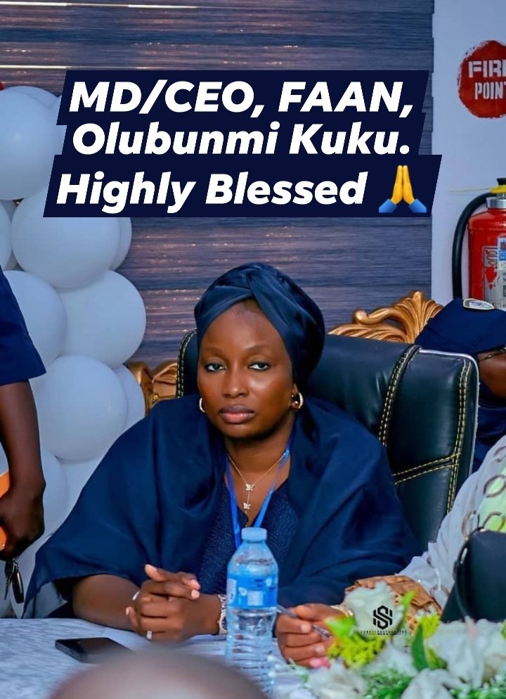 gpflow's tweet image. MD/CEO,
Federal Airports Authority of Nigeria 🇳🇬 FAAN,

Olubunmi Kuku.

Highly Blessed 🙏

May the Lord God be gracious to you...🙏

@FAAN_Official