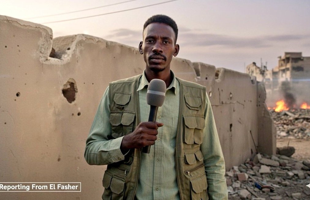 imnotcioran's tweet image. ‼️Still no updates
on the Sudanese journalist Muammar Ibrahim [@MUAMMAR_SUD] abducted by the UAE-BACKED RSF terrorists from El Fasher (Oct 26).
He was later moved to a compound in Nyala and shown in an RSF interrogation video.
#FreedomForMuammar
#الحريه_للصحفي_معمر_إبراهيم