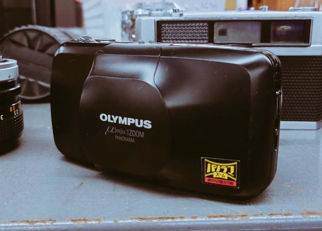 OLYMPUS μ zoom Panorama ジャンクで2200円👍 悩む金額🤔 #ハードオフ