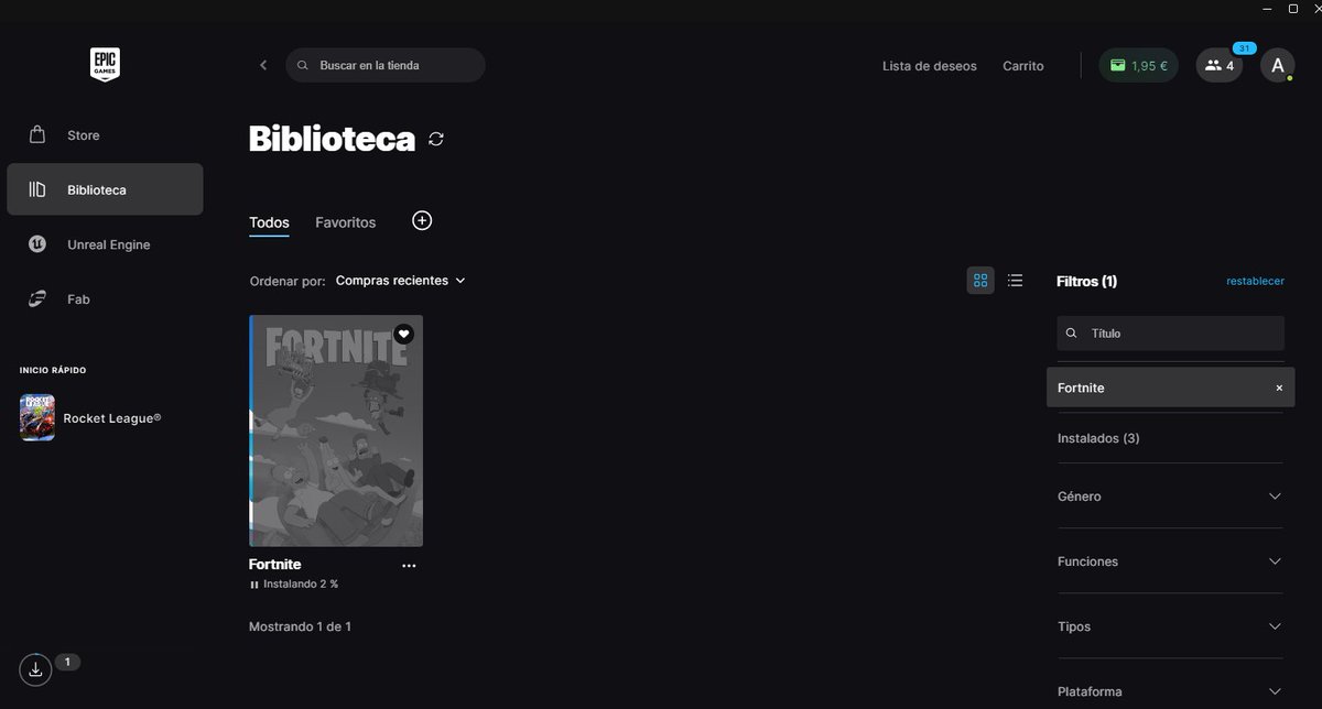 por que se me ha desinstalado el fortnite por la carisima?