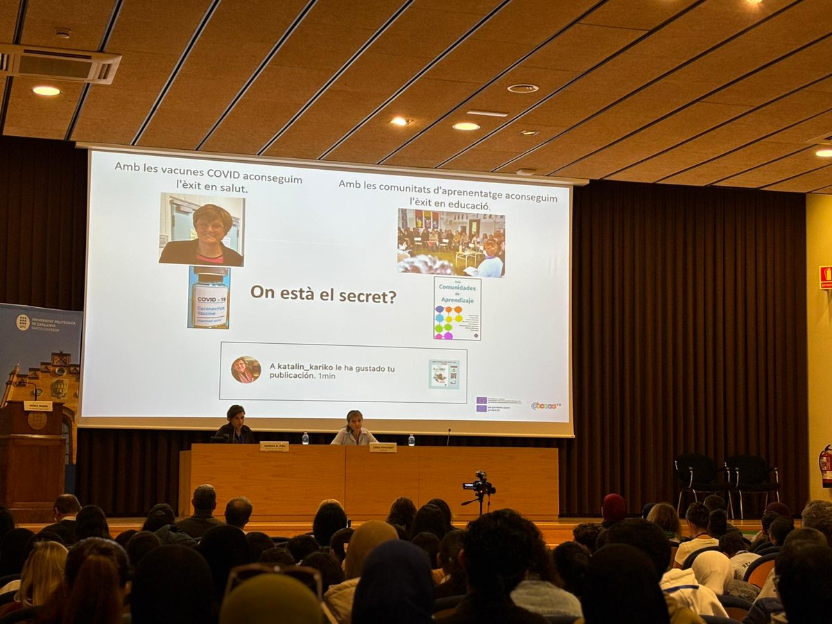 Emaitza akademikoak Kataluniako eskolen bataz bestekoaren gainetik daude konplexutasun handiko eskola izanik. “Zein da sekretua” galdetzen du <a href="/LidiaPuigvert/">Lidia Puigvert</a>-ek. COVID-en txertoarekin osasun arrakasta eskuratu dugu, ikas komunitateekin, ordea, hezkuntza arrakasta eskuratzen dugu.