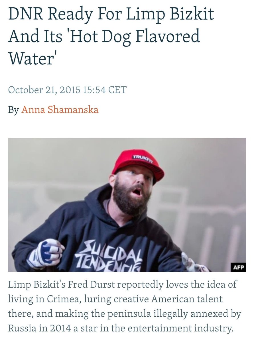 Who could have predicted that Fred Durst's career was the hill <a href="/FaytuksNetwork/">Faytuks Network</a> contributors would choose to die on, but go off about how this is "overblown" I guess