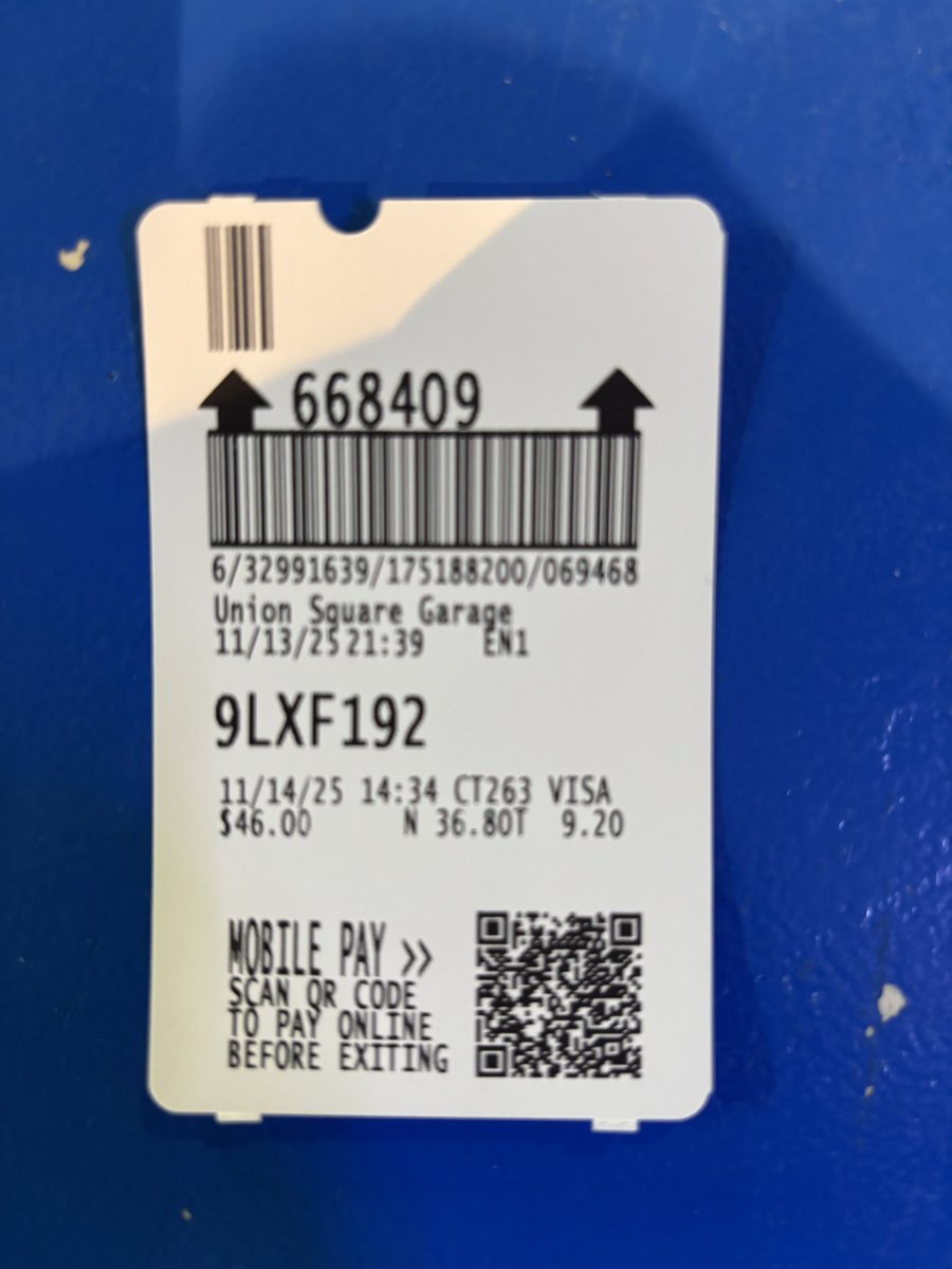 AndrewAbranches's tweet image. A Union Square Garage claim is held in hand,
Where blue reflects the city’s fleeting mood;
A barcode stands—a modern, silent brand,
And digital resolve beneath is glued.
The late hour’s stamp and evening’s chill impress
Their mark on time—an engine’s hurried heart;
November’s…