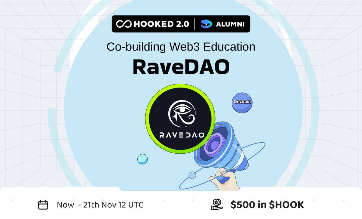 HookedProtocol's tweet image. #NewEraofHOOKED

Welcome @RaveDAO to HOOKED 2.0 Alumni – where Web3 education meets innovation for enriched experiences &amp;amp; Web3 mastery!
wallet.hooked.io/system/index/i…

🌐 Connect Hooked wallet
💡 Conquer quizzes
🏅 Earn an exclusive RaveDAO Medal for decentralized learning proof!