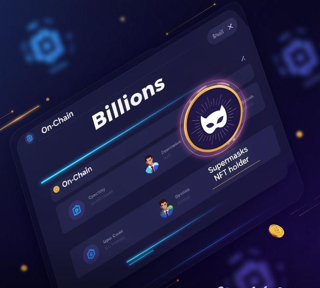 MalikA42975's tweet photo. "The Billions leaderboard on @KaitoAI now has onchain integration! Supermasks NFT holders get both a contribution boost and badge🦸🏻♂️ Connect your wallet holding the NFT to Kaito to get involved. #KaitoAI #NFT #Supermasks" https://t.co/Gx15liR6Ke