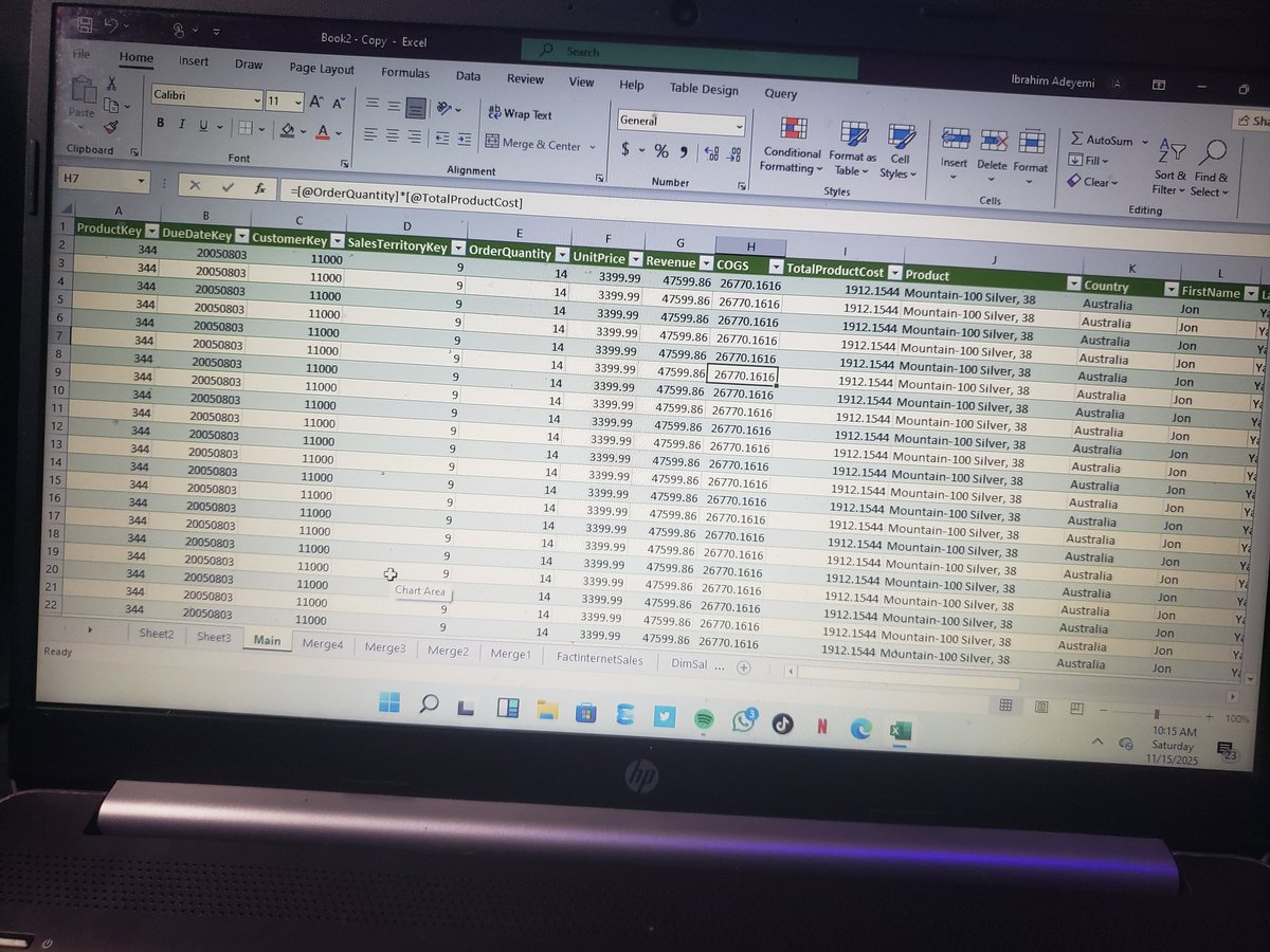 Adeyemi02787898's tweet image. From raw data to a full-blown interactive dashboard! 🤩
Just finished building my first Data Analysis dashboard at @TechCrushHQ. It feels great to see all the Power Query and PivotTable work pay off in actionable visuals.
Look at the transformation! 👇
 #DataAnalytics #DataViz