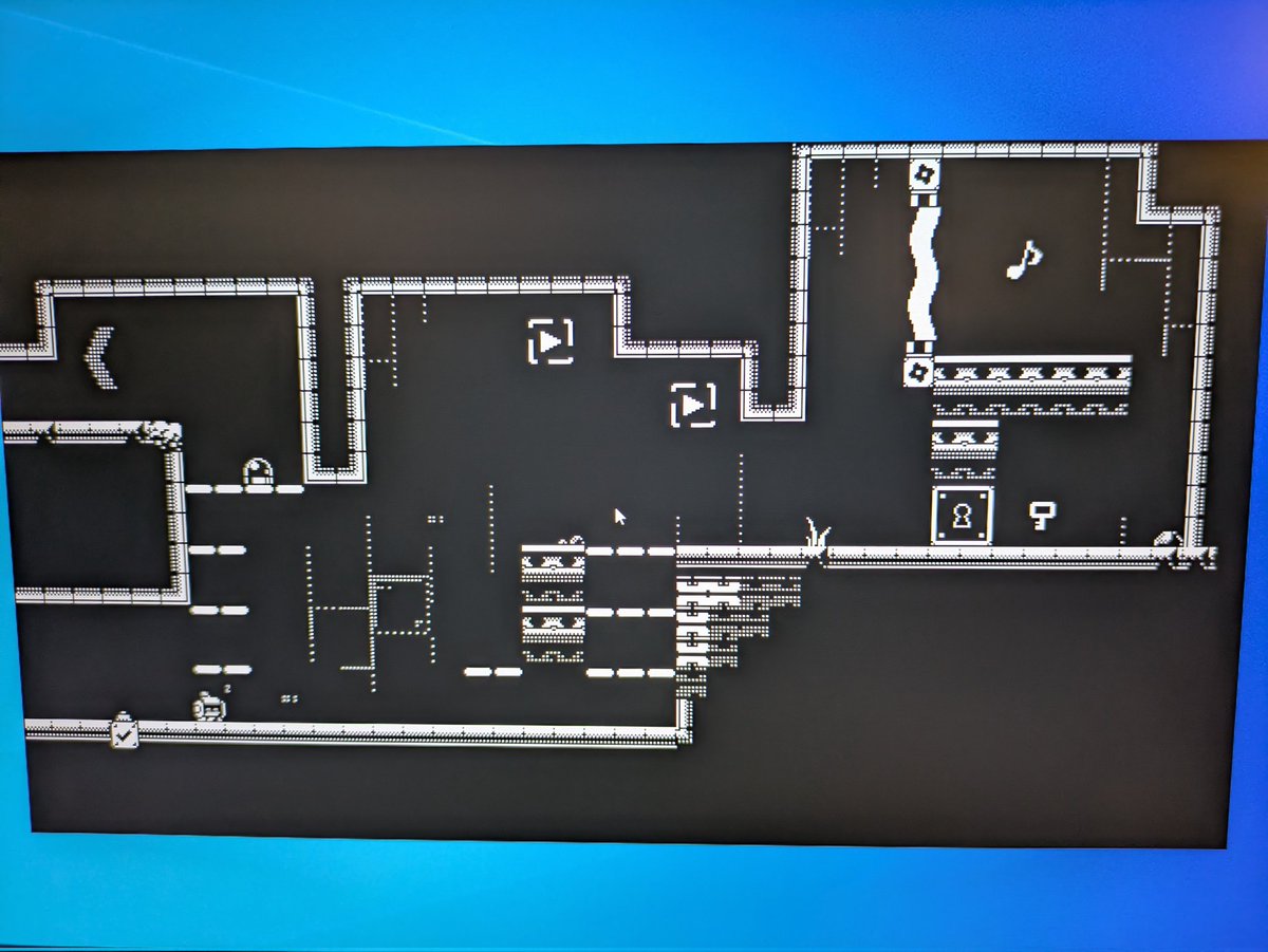 barodbiasu's tweet image. HIT☆POINTのイベントで展示されてるゲームしてる。。
プレイヤーの動きをコピーし、移動スキルとして実行できるゲーム。。
2枚目のところで10分近く試行錯誤しちゃった。。
ワテも空間認知に直感力はまだまだだなぁ。。
＃MotionRec