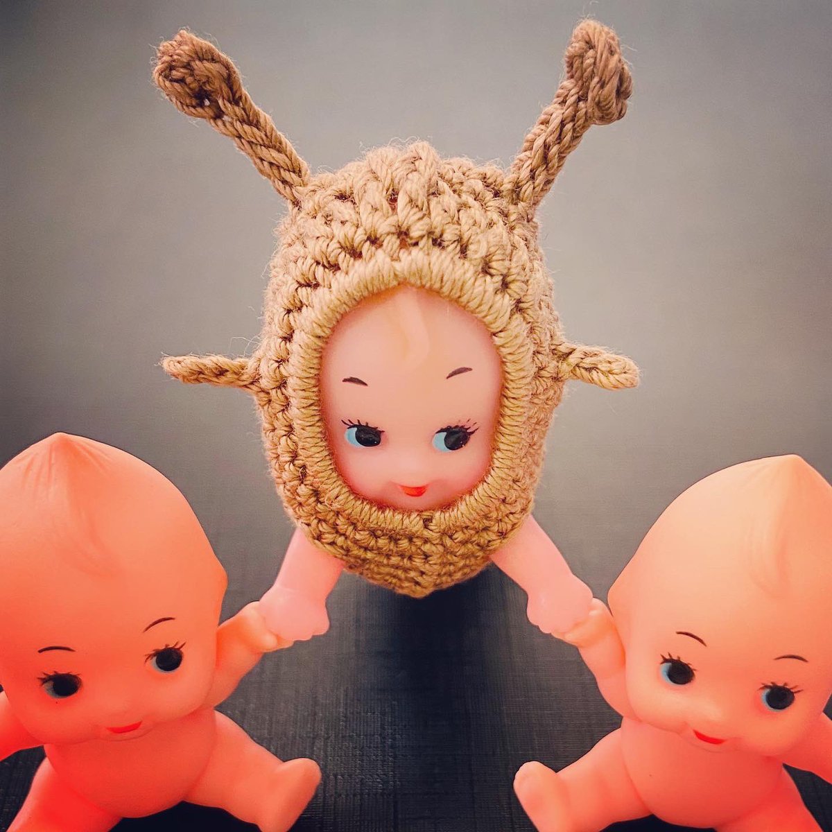 たくさんのいいねありがとうございます。
リプライを読みながら、
皆様のあたたかいキューピー愛に包まれております。

食虫植物シリーズは過去作です。
全て売り切れております…

こちらは、過去作なめキュピです。

#編み物