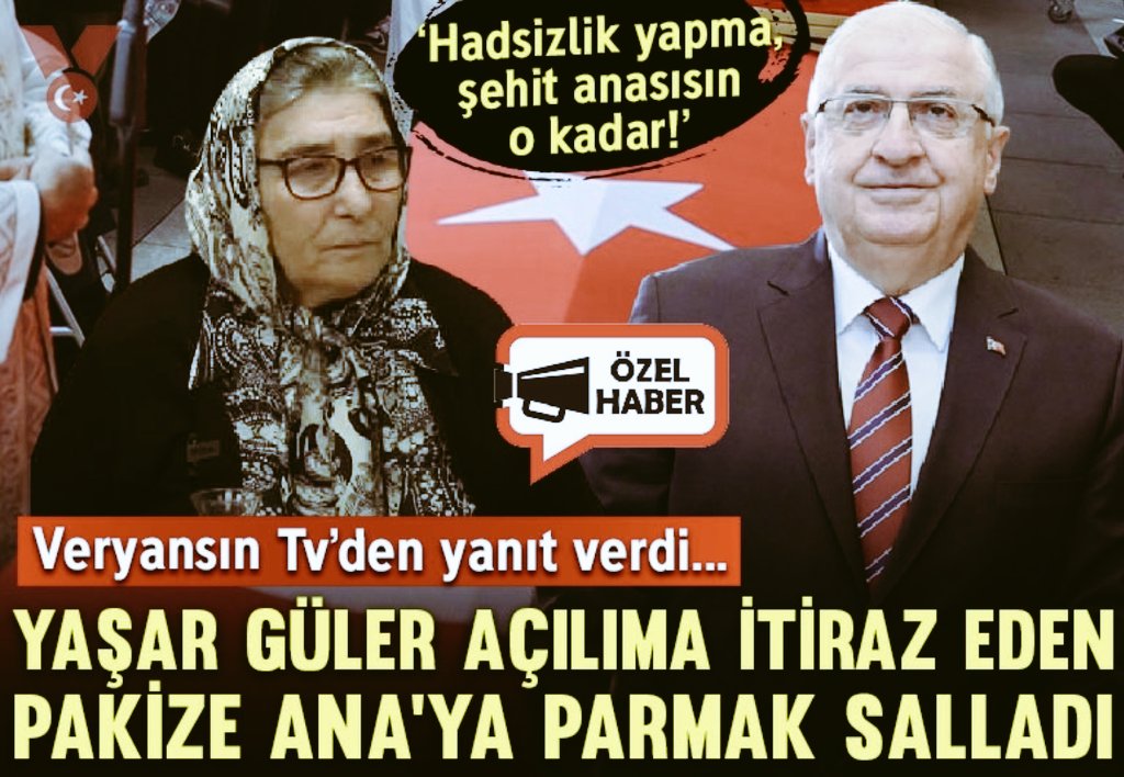 Makamı,mevkisi,rütbesi her ne olursa olsun, hiç kimse bir şehit anasına, ailesine parmak sallayıp tehdit edemez !