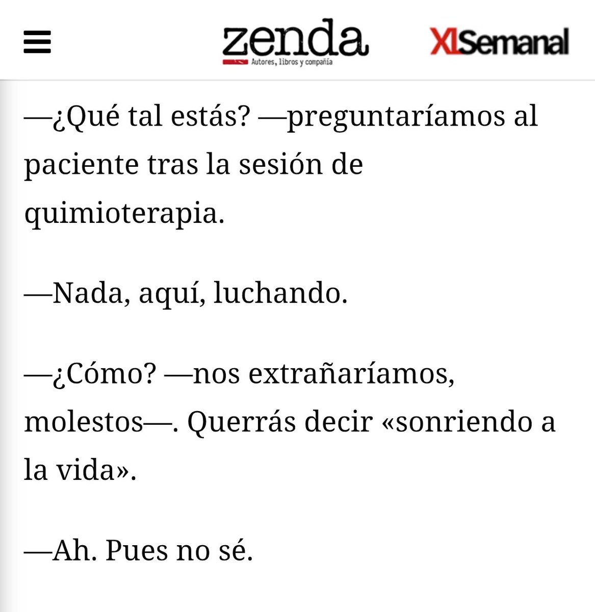 🔴📝 Hoy, mi artículo de <a href="/zendalibros/">Zenda</a>. El Gobierno, nuestro lenguaje y forma de hablar.
Buenos días.
zendalibros.com/el-gobierno-y-…