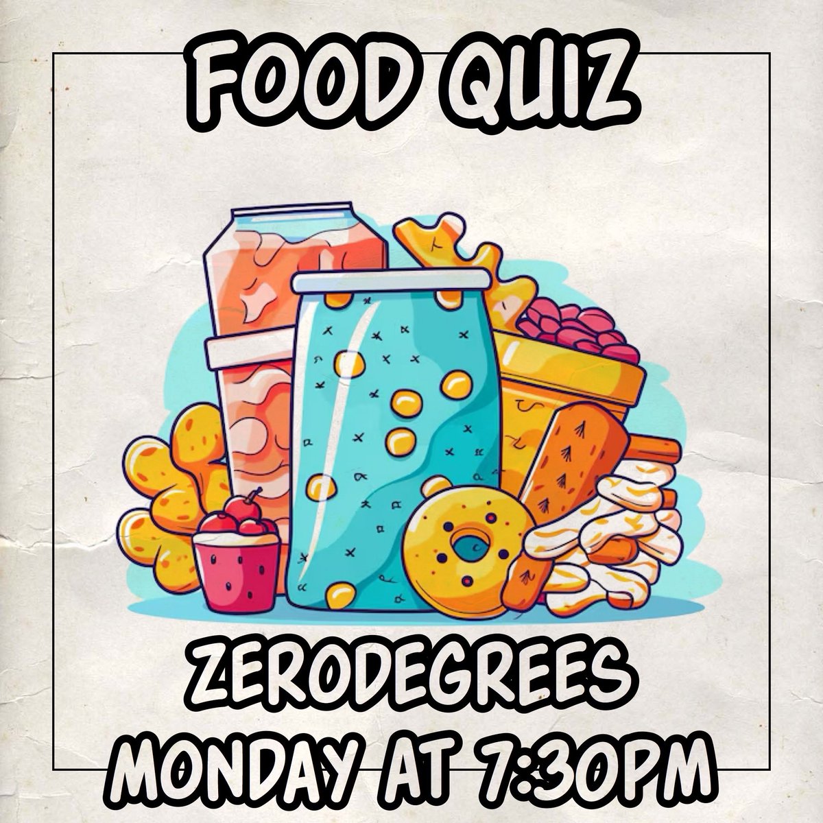QuizzicalQuiz's tweet image. Join us on Monday at #Zerodegrees in #BS1, #Bristol for our next #QuizNight! 7:30pm start for our #Food #Quiz with great prizes to be won @zerodegreesbristol