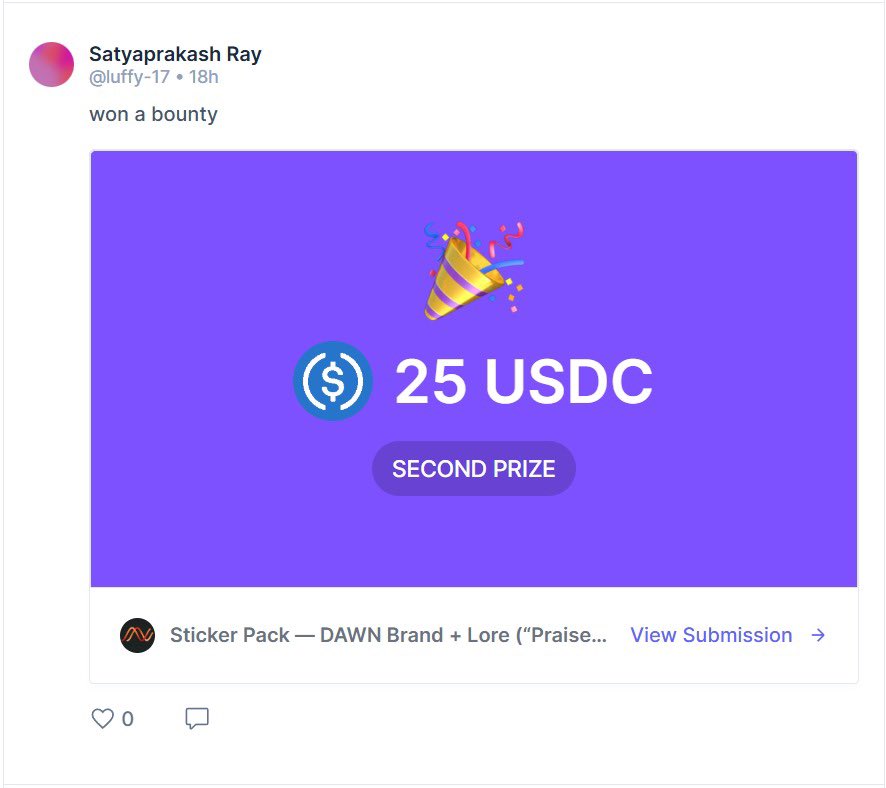 ssh_ashish's tweet image. .@thepixray won a @SuperteamEarn bounty and I’m super proud. ❤️‍🔥

@dawninternet