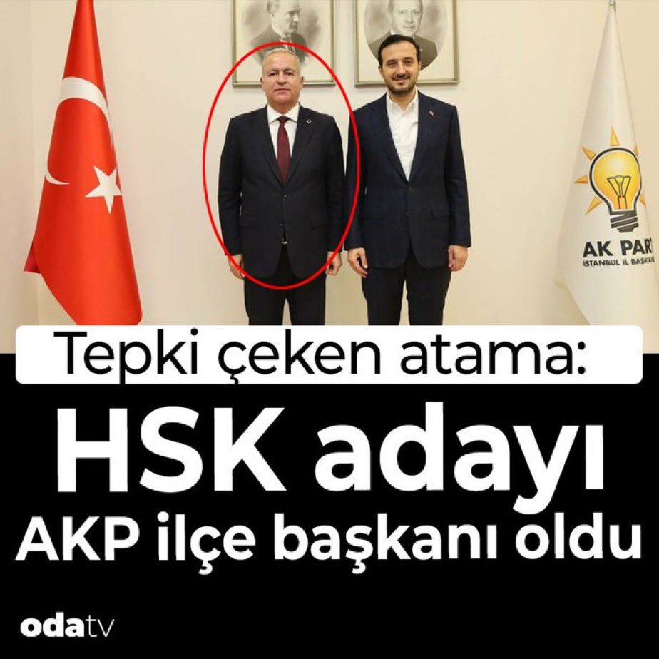 VAHAMET mi desem
REZALET mi, bilemedim…

Farkı sadece bir kura belirledi…

HA AKP İLÇE BAŞKANLIĞI
HA HSK ÜYELİĞİ…

Hasbelkader kurada çıksaydı, “bağımsız ve tarafsız” yargı mensubu olarak görev yapacaktı.

Öyle mi?

SONRA AKP YARGI KOLLARI DENİNCE KIZIYORLAR.

Okuyun
SİZ KARAR