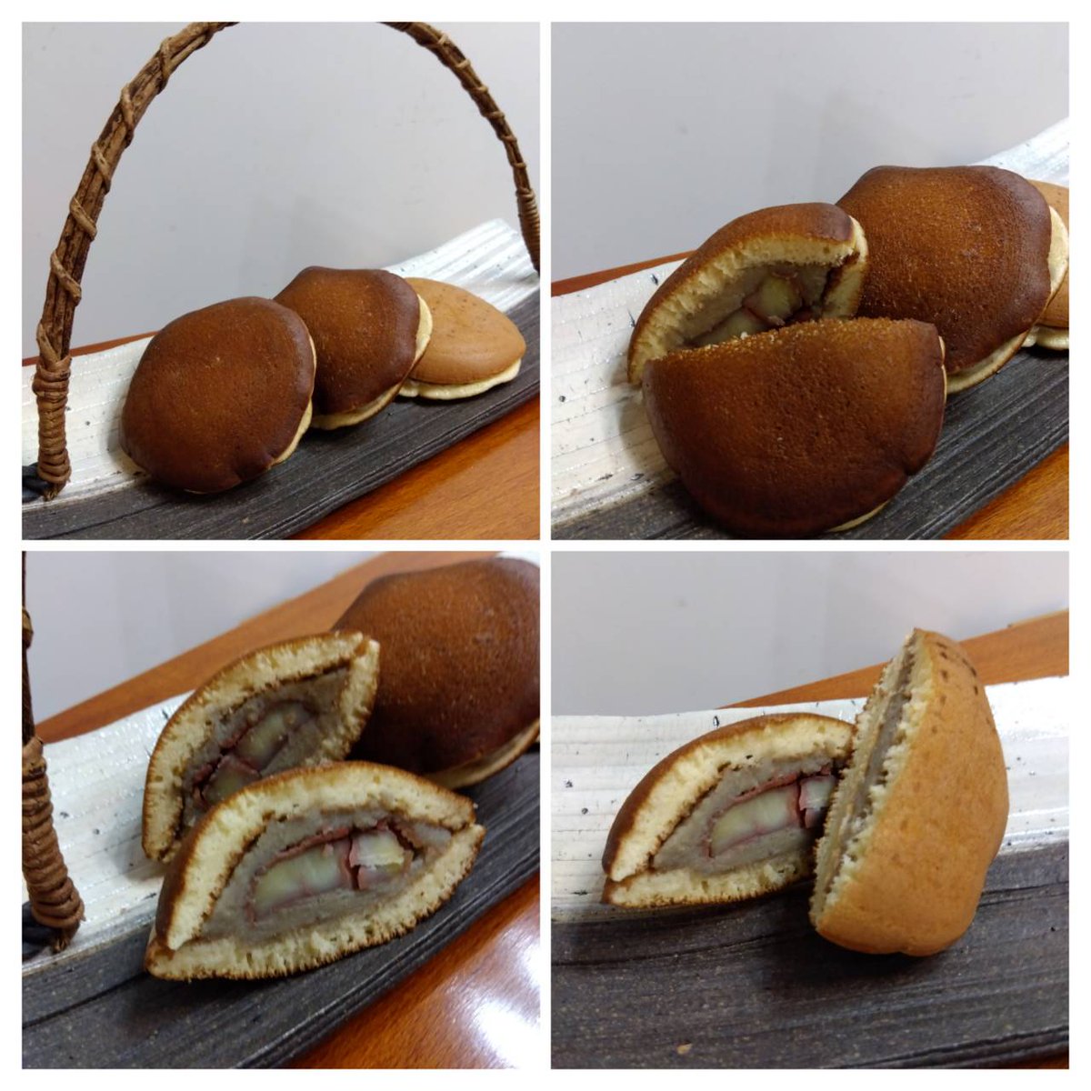Made some chestnut dorayaki today! 
Fluffy pancakes and sweet chestnut filling — such a perfect combo. 😋