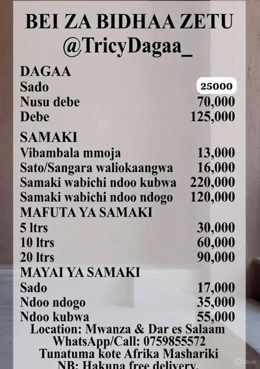 amprincess9's tweet image. Karibuni sana

Pia tunapatikana Kahama - Shinyanga