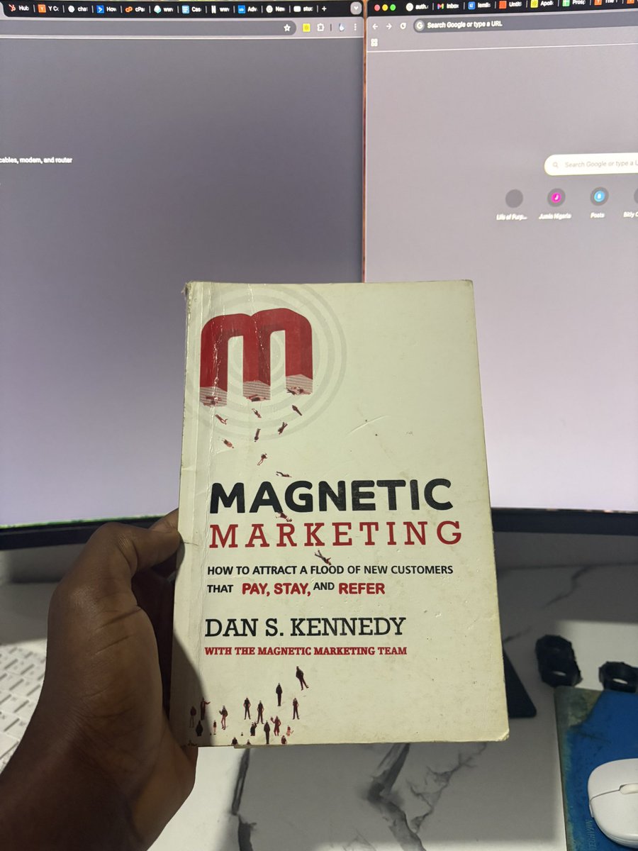buildwith_isaac's tweet image. Next read: Magnetic Marketing by Dan Kennedy.

This is my 13th book of the year and my 3rd time reading this…

How many books have you read this year?