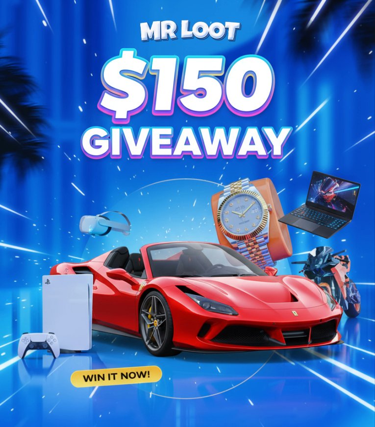 GamblerSeffy's tweet image. 🎉$150 @mrloot_com Giveaway🎉

To enter:

✅ Follow me &amp;amp; @mrloot_com 
✅ Like &amp;amp; Retweet
✅ Tag friends in the comments

💎3 Free Cases + %5 Deposit Bonus : 
☑️mrloot.com/?r=SEFFY [Optional] 

⏲️7 Days⏲️
