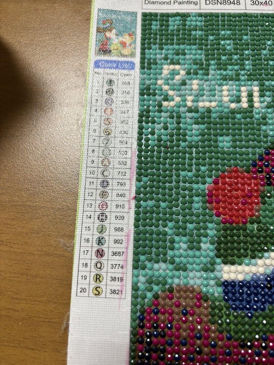 30×40ラウンド これで合ってる？ってなったけど 完成したら、可愛いの