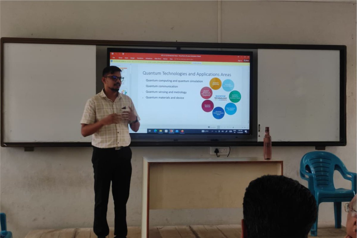 ritindia1983's tweet image. Our distinguished alumnus Shri Guruprasad Patil (B.Tech CSE, 2022) delivered an insightful session on 4th November 2025, sharing emerging research trends and exciting opportunities in the quantum domain.

#QuantumTechnology #RITAlumni #Innovation #Research