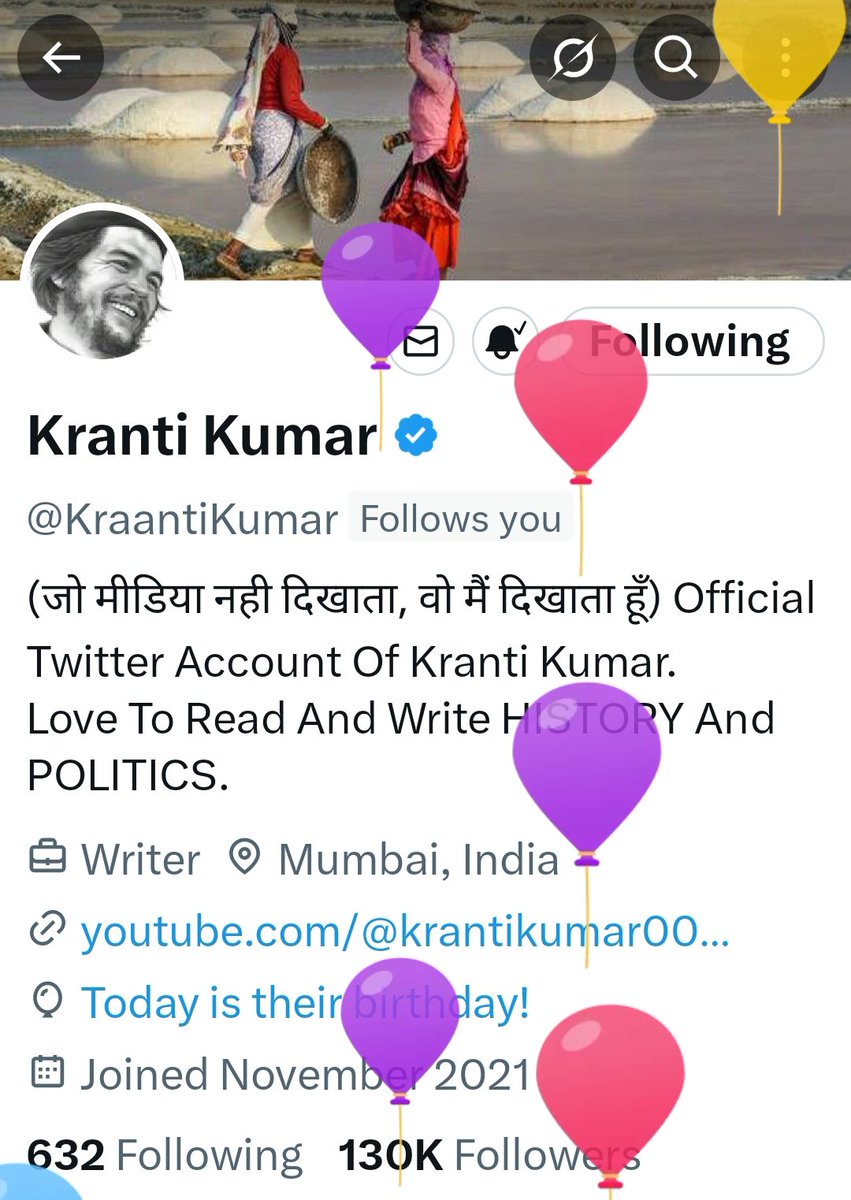 YdbRaj73826's tweet image. दलित,पिछड़ों की X पर सबसे मजबूत तरीके से आवाज को बुलंद करने वाले,

जुपिटर देवता के परम भक्त,
X पर ओशो के दर्शनशास्त्र को पुनर्जीवित करने वाल,

और एक बहुत ही बेहतरीन व्यक्तित्व के धनी हमसबके प्यारे बड़े भाई क्रांति भइया जी को जन्मदिन की बहुत बहुत शुभकामनाएं।
@KraantiKumar

आप ऐसे…