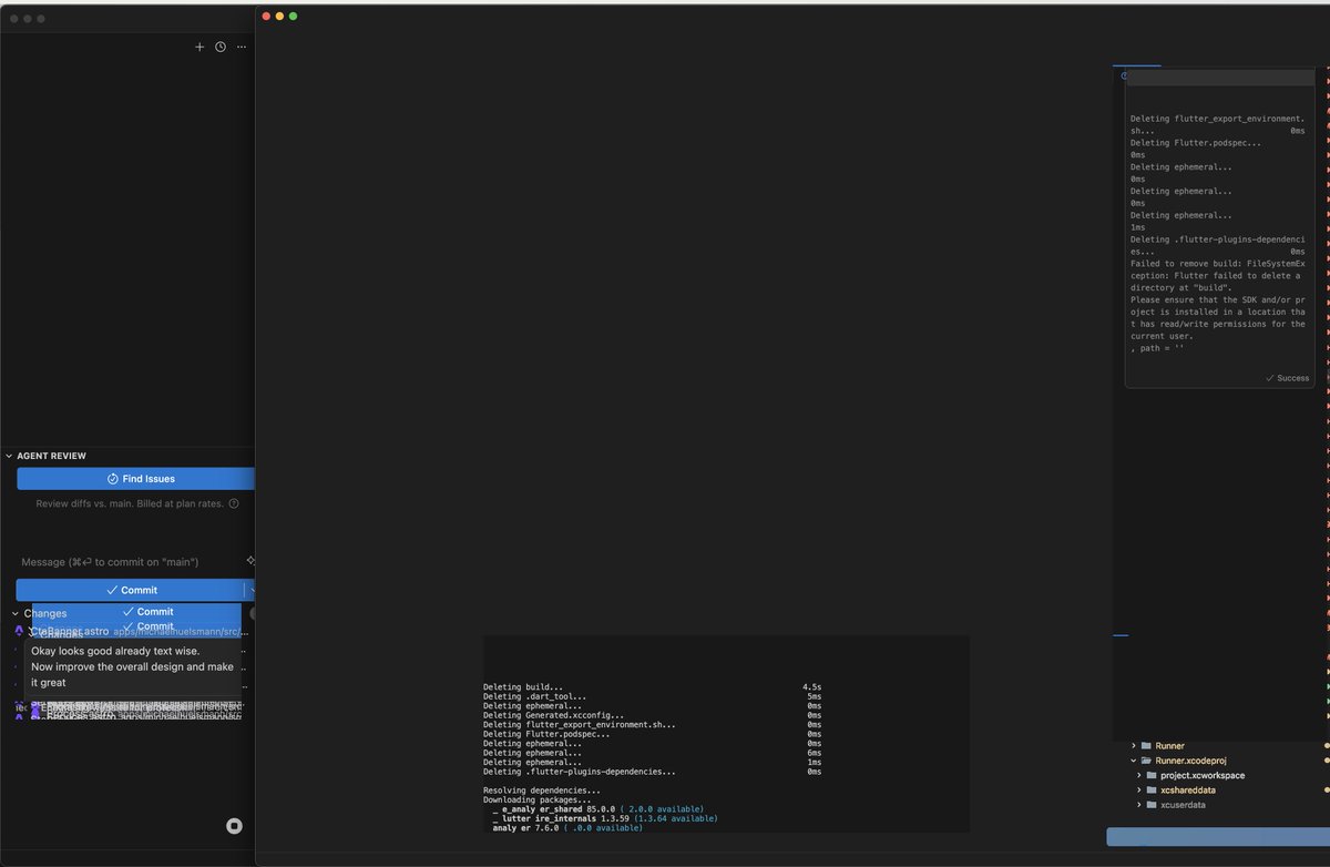 MichaelInDev's tweet image. Lately Cursor is running into some super weird UI bugs