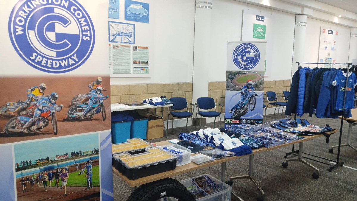 workycomets's tweet image. 😁 All setup at @speedwayshowuk with the @workysupporters , if your here - come and see us!