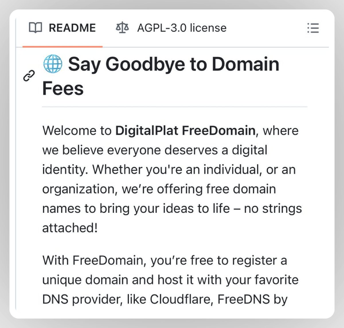 GithubProjects's tweet image. Open-source Free Domain For Everyone.