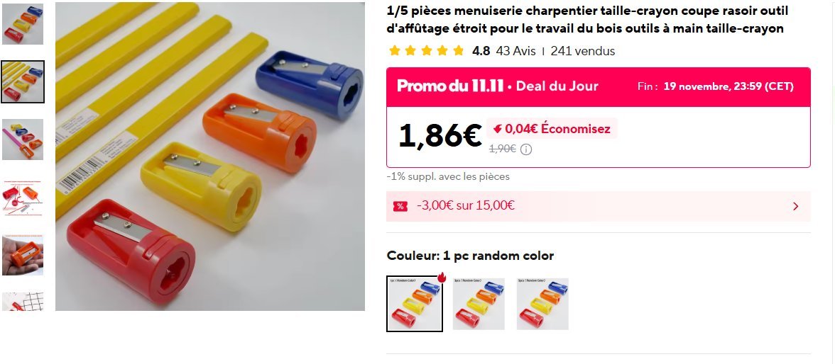 Geri_Freki94's tweet image. Voila la raison de leur cirque anti chinois, même objet, 10 fois plus cher, aucun service supplémentaire qui justifie ce prix délirant pour un bout de plastique avec une lame de taille crayon de 3cm.