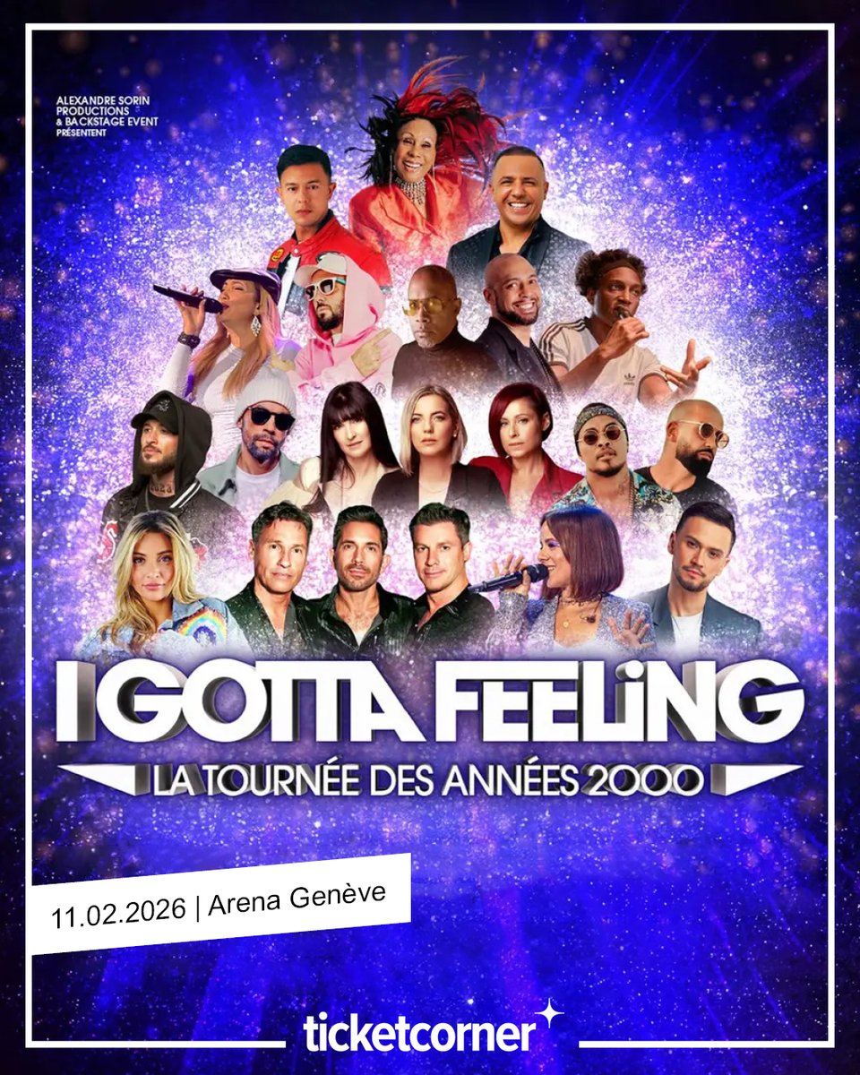 ticketcorner_R's tweet image. 🎤  Venez revivre les moments cultes et la ferveur des années 2000 au rythme des plus grands hits de cette décennie interprétés par leurs artistes originaux ✨ 
Les 🎟️ pour chanter et danser pendant près de 3 heures sont là: brnw.ch/21wXvNV ⬅️ #Ticketcorner