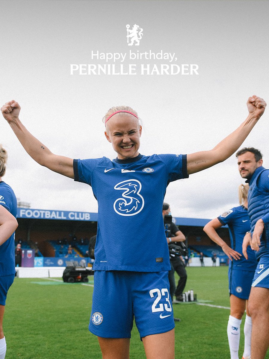 ChelseaFCW's tweet image. Have a great birthday, @PernilleMHarder! 💙