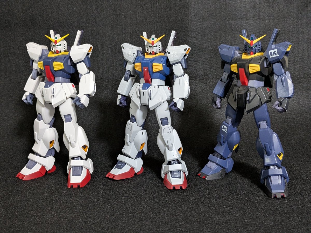 Kojinagahama2Z's tweet image. TAMASHII NATION 2025 限定
#ROBOT魂 
#ガンダムMkII ver.A.N.I.M.E. 
#Zガンダム40th 開封しました。

一般販売のエゥーゴカラーより劇中に近いライトグレーな本体色に各部のマーキングが映えて、めっちゃカッコ良いです。

←エゥーゴ仕様
中央 40th（今回）
→ティターンズ仕様