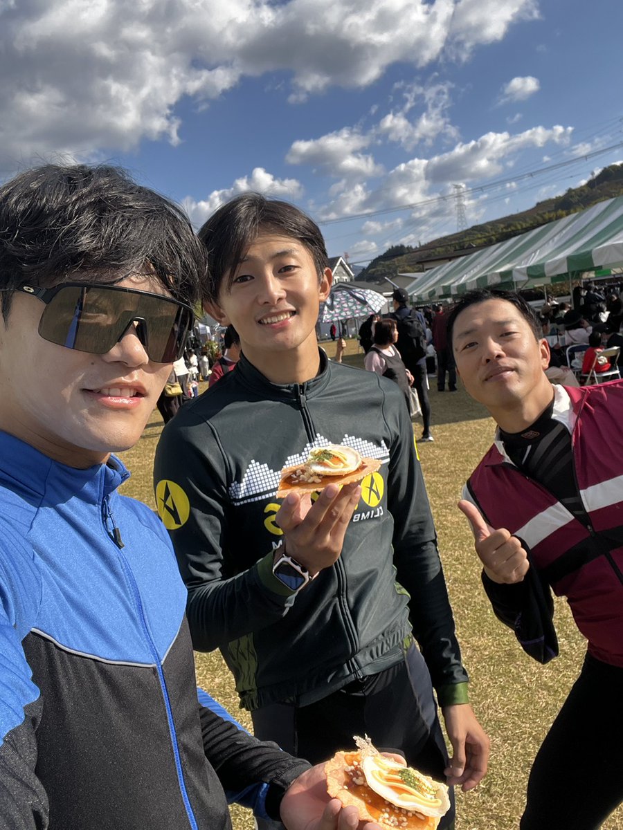 今日は九度山収穫祭トレーニング！！ フルーツラインは何回走っても