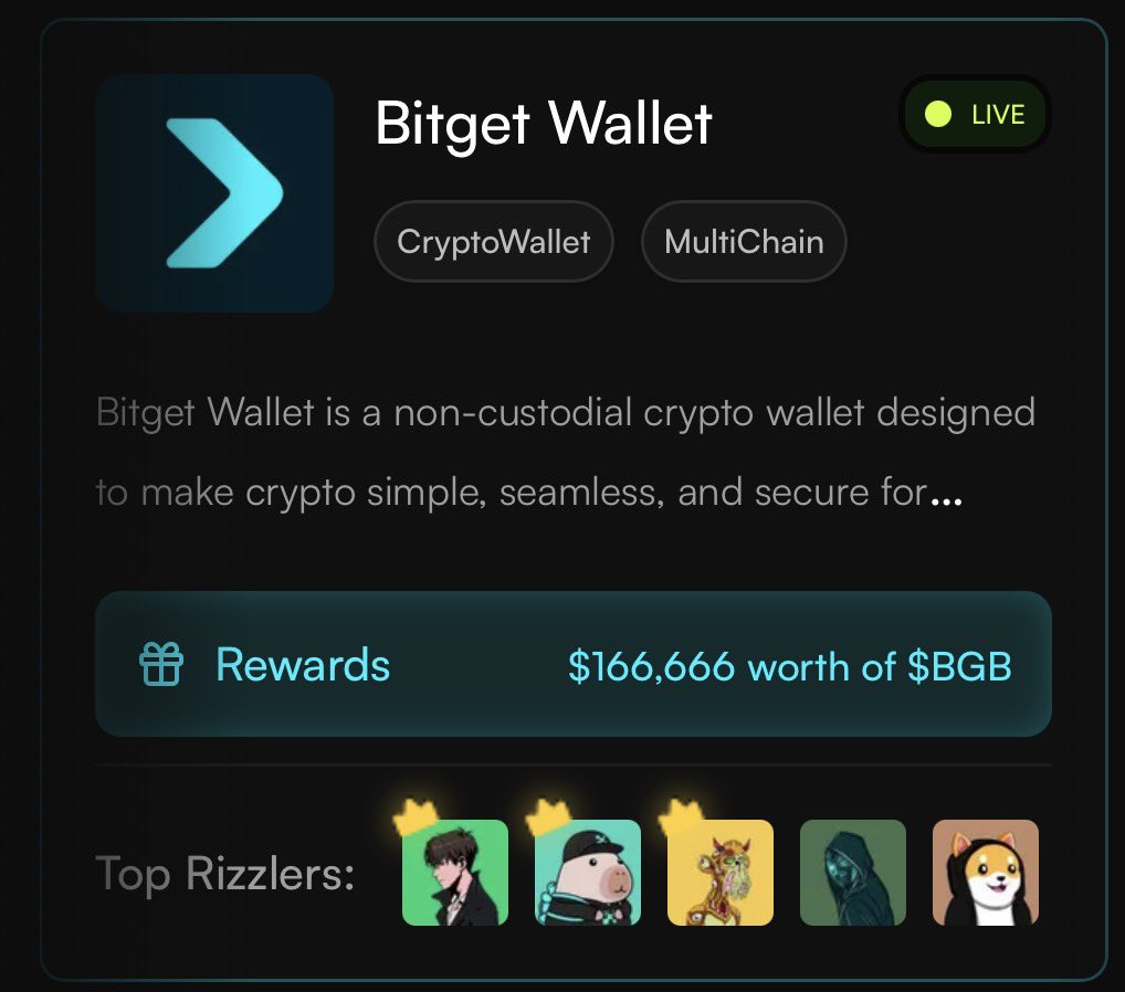 Predatorweb3's tweet image. It&apos;s last day of the Bantr X Bitget wallet campaign

I&apos;m currently sitting at #58 on the @BitgetWallet leaderboard 

Here’s why everyone’s talking about it : 

- It&apos;s more than just a crypto wallet

- Using Bitget Card spend crypto like cash

- Stablecoin Earn Plus get up to 10%…
