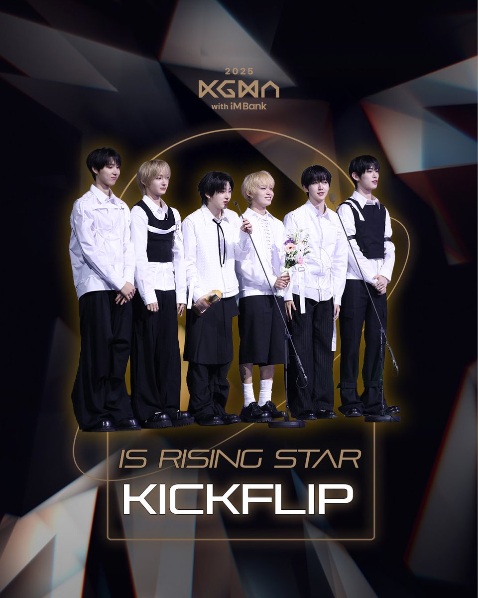 ilgansports's tweet photo. [#KGMA 2025]

🌟 2025 KGMA 빛나는 얼굴들

[IS 라이징 스타 IS Rising Star]
#KickFlip #킥플립
🎉축하합니다👏

🔗 자세한 내용은 프로필 링크를 참고해주세요

#계훈 #아마루 #동화 #주왕 #민제 #케이주 #동현

#KGMA #2025KGMA #코리아그랜드뮤직어워즈 #KoreaGrandMusicAwards https://t.co/UfPSmctf66