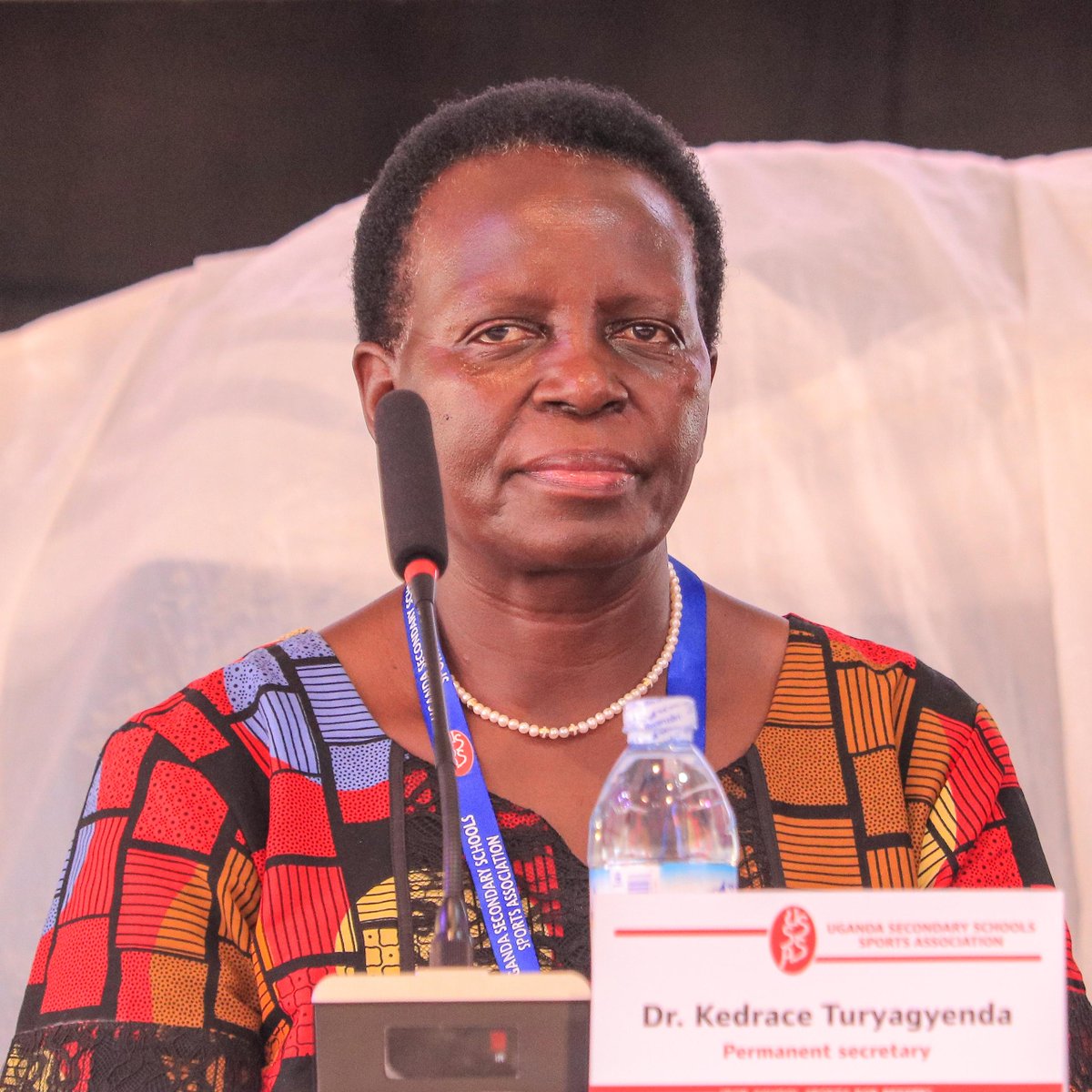 USSSAOnline's tweet photo. @Educ_SportsUg   Permanent Secretary Dr Kedrace Turyagenda, our chief guest  arrives for the AGM. #USSSAAGM2025 https://t.co/uhh2luelNA