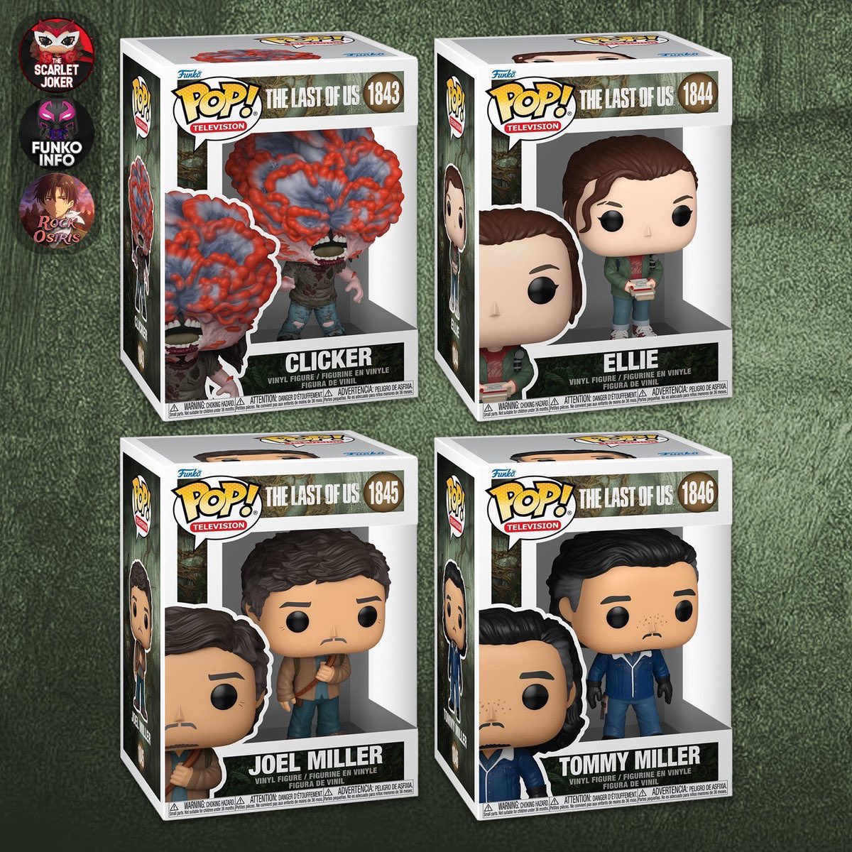 NaughtyDogWorld's tweet image. We have seen the release of a few of The Last of Us Funko Pops from the game in the past and now we’re getting four from the HBO TV series. Ellie, Joel, Tommy and a Clicker will be the first ones in the series available to purchase with more coming down the line.

#TheLastofUs