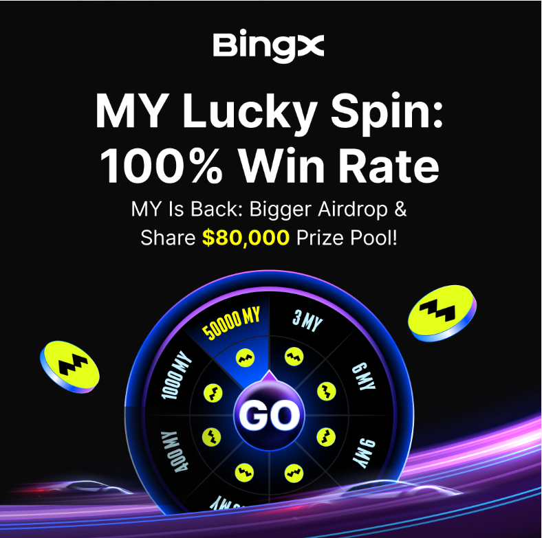 IshtarSpring's tweet image. 🚨 Vuelve el Lucky Spin con 100% win rate.

💰 $14K en premios
💸 $6K en airdrop
📈 $20K por tradear
👯 Y si invitas… más dinero aún

⏰ 12–22 nov (UTC+8)

#BingX #SpinToWin