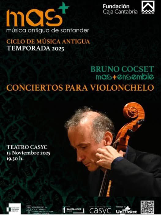 El viernes #JesusCerezeda nos ofreció una interesante conferencia sobre el violonchelo para introducirnos en el #Concierto de hoy sábado en <a href="/casyc/">Fundación Caja Cantabria</a> 
#musicaantigua #MAS