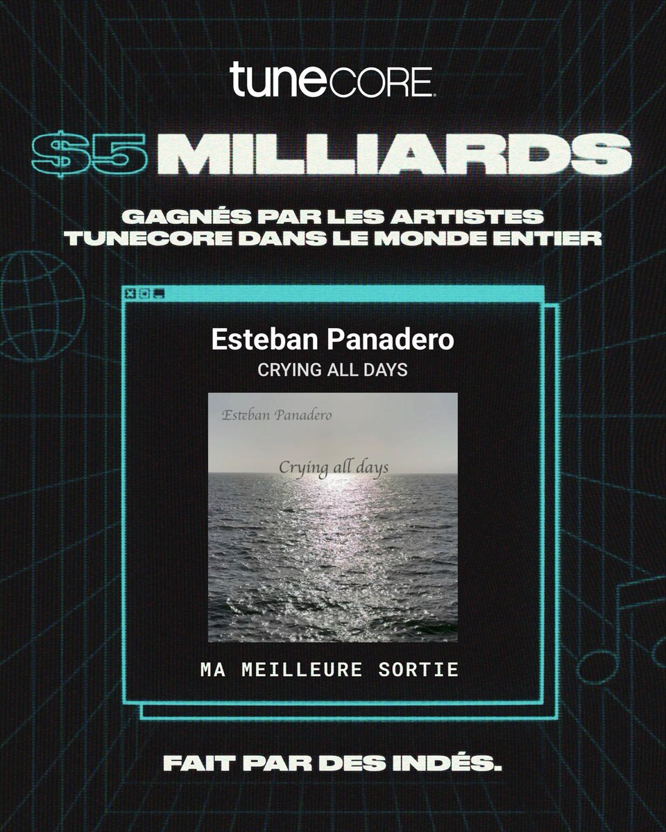 EstebahPanadero's tweet image. ❤️‍🔥 Thank you @TuneCore #tunecore 

open.spotify.com/intl-fr/artist…