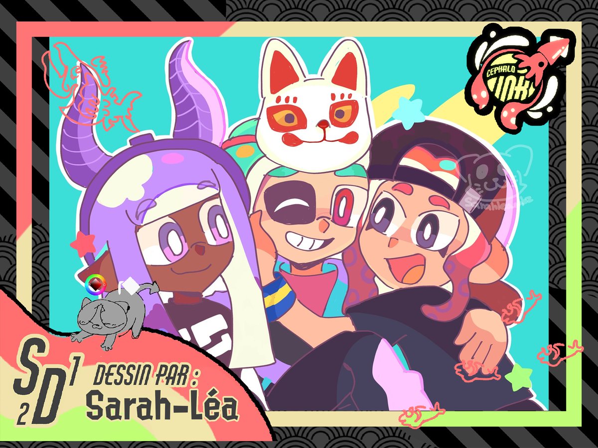 Bonjour tout le monde, cette semaine marque le 16ieme 2S/1D ! 🎨

Cette semaine, c'est <a href="/SarahMbanzulu/">Sarah-Léa➡️Go to Fullwipe</a> qui est à l'honneur avec son adorable dessin de groupe plein de couleurs !

N'hésitez pas à la suivre également sur son insta : sarahleambz_ !