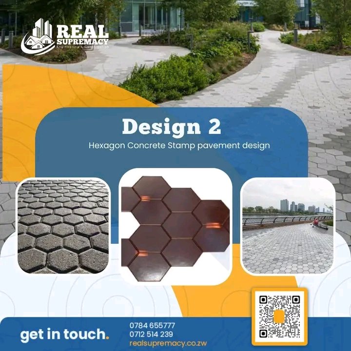 RealSupremacyZW's tweet photo. 🛑 Stop replacing pavers every 10yrs!  
✅ Stamped Concrete by #RealSupremacy  lasts 40+ yrs — stronger &amp; cheaper!  

📞 Call/WhatsApp: 0784655777 / 0712514239  
📧 Email: info@realsupremacy.co.zw  
🌐 https://t.co/FcASBRzXHB  

More stunning designs in the comments! https://t.co/3aXirq3XkN