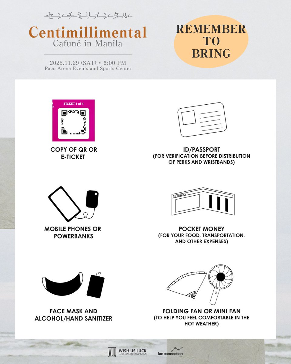 wishusluckent's tweet image. Only TWO WEEKS LEFT before Centimillimental brings the Cafuné tour in Manila! ✨🎸

Before we hear his music LIVE, make sure you are prepared to sing your heart out and experience all the feels by checking the complete EVENT GUIDE below. 

See you all on November 29, at the Paco…