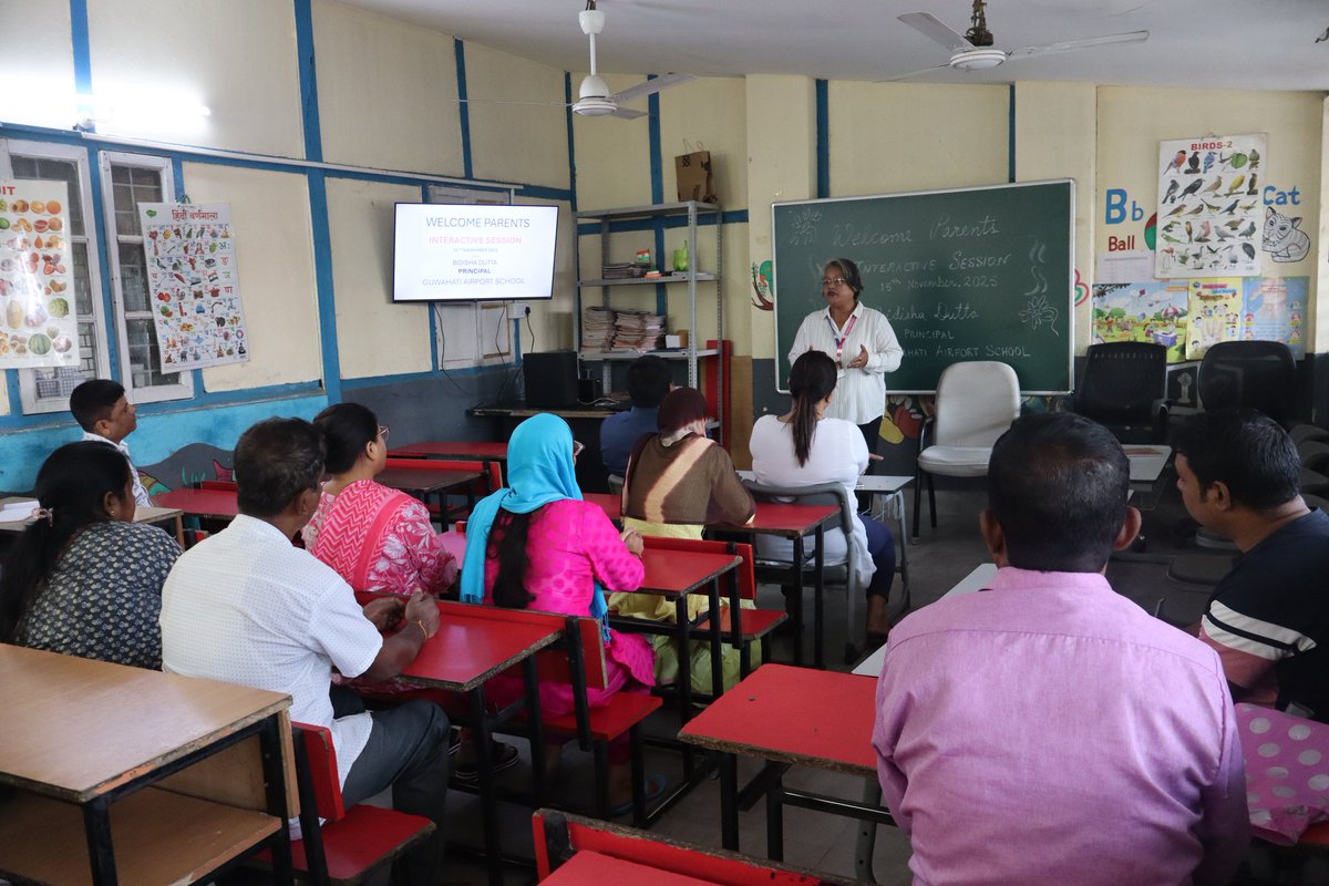 Guwahati1977GAS's tweet image. Guwahati Airport School organised the first session of the Parents Association today—an interactive and engaging meeting led by our respected Principal.

 #ParentsAssociation #InteractiveSession #HolisticEducation  #adanischool #aplacetolearnaspacetogrow #AdaniFoundation