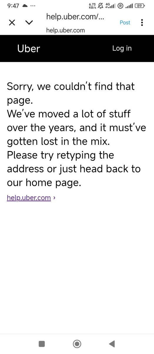 <a href="/UberUKI_Support/">Uber UK & Ireland Support</a> This was the link you gave me in DM which is not a help at all 😞. The real help will be solving the issue or forwarding my query to senior technical team.