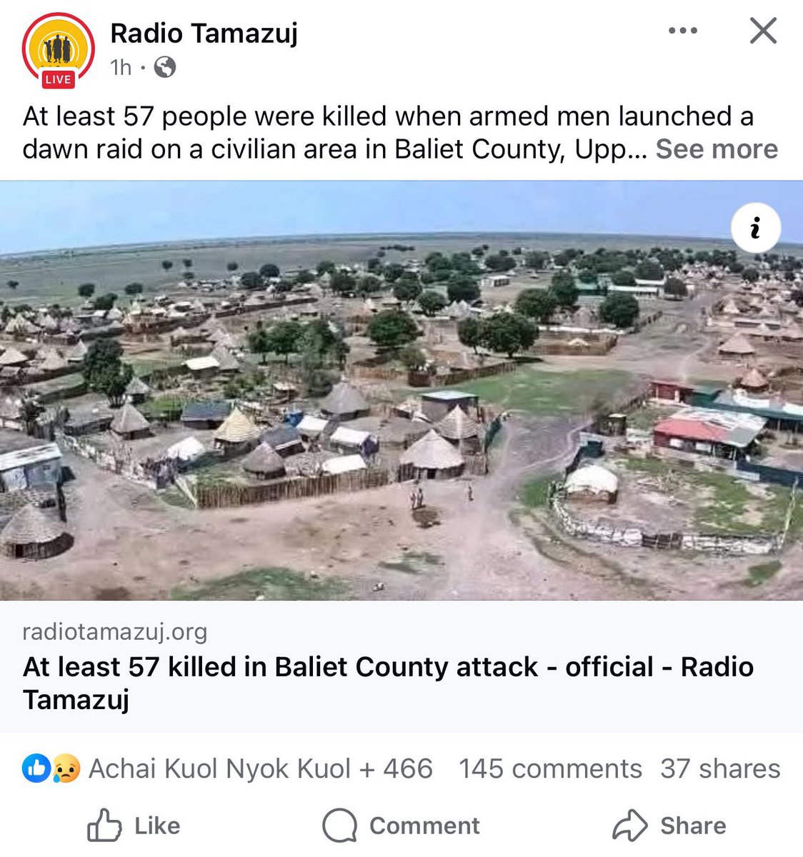 Nyakueka_bar's tweet image. 57 innocent lives gone like that💔
What’s happening in Upper Nile is heartbreaking. How many more people have to die before security is taken seriously? South Sudan can’t keep burying its future. This cycle must end. May the victims rest in peace and their families find strength.