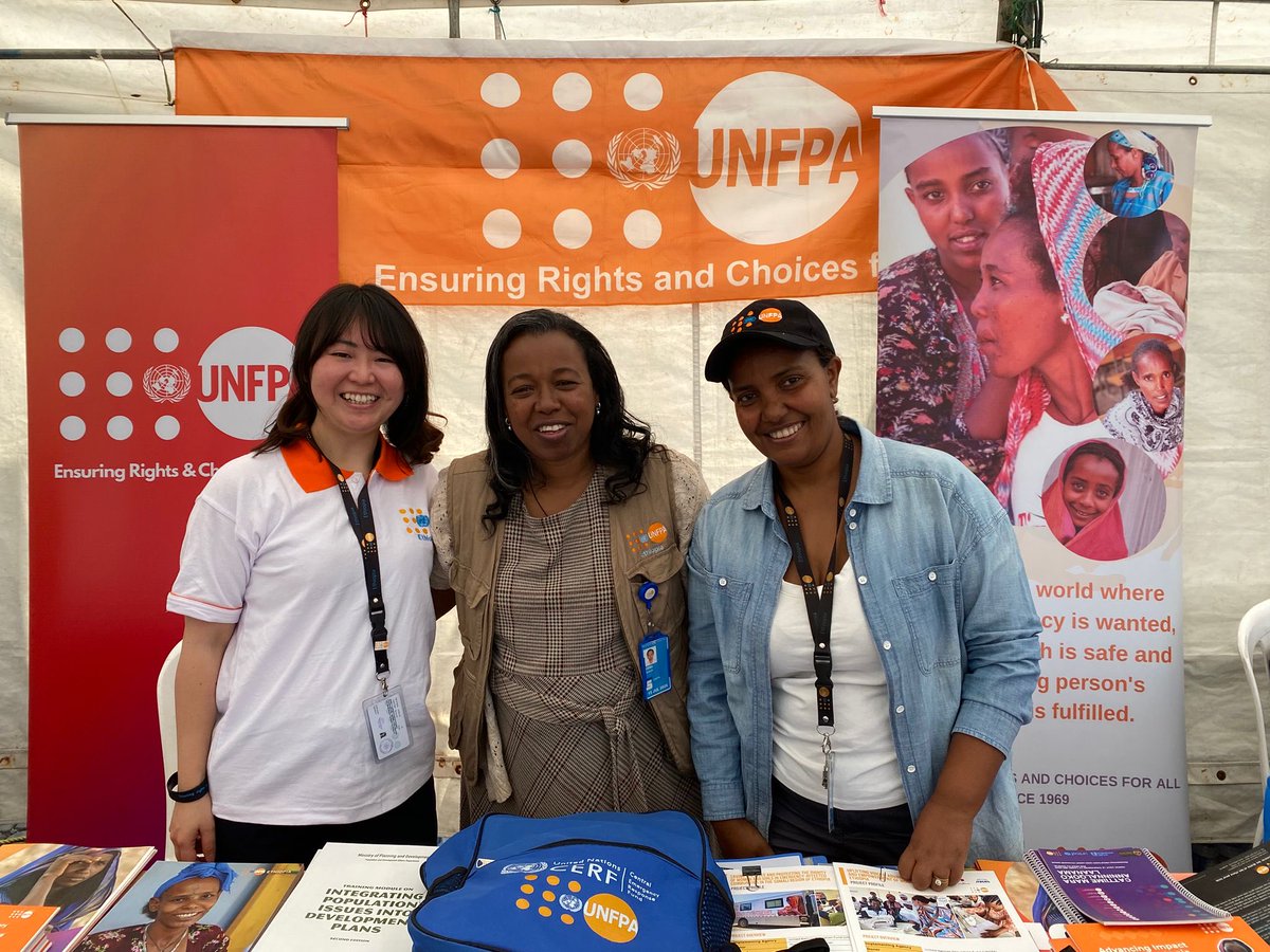 UNFPAEthiopia's tweet photo. Visit us at the @UNFPAEthiopia stand in the UN Village tent at the Diplomatic Bazaar. ✨
See how we are supporting women’s health, rights and dignity across #Ethiopia. 💙
Come explore, connect and leave with something inspiring. 📚🤝💫
#DiplomaticBazaar https://t.co/62cop2YEiq