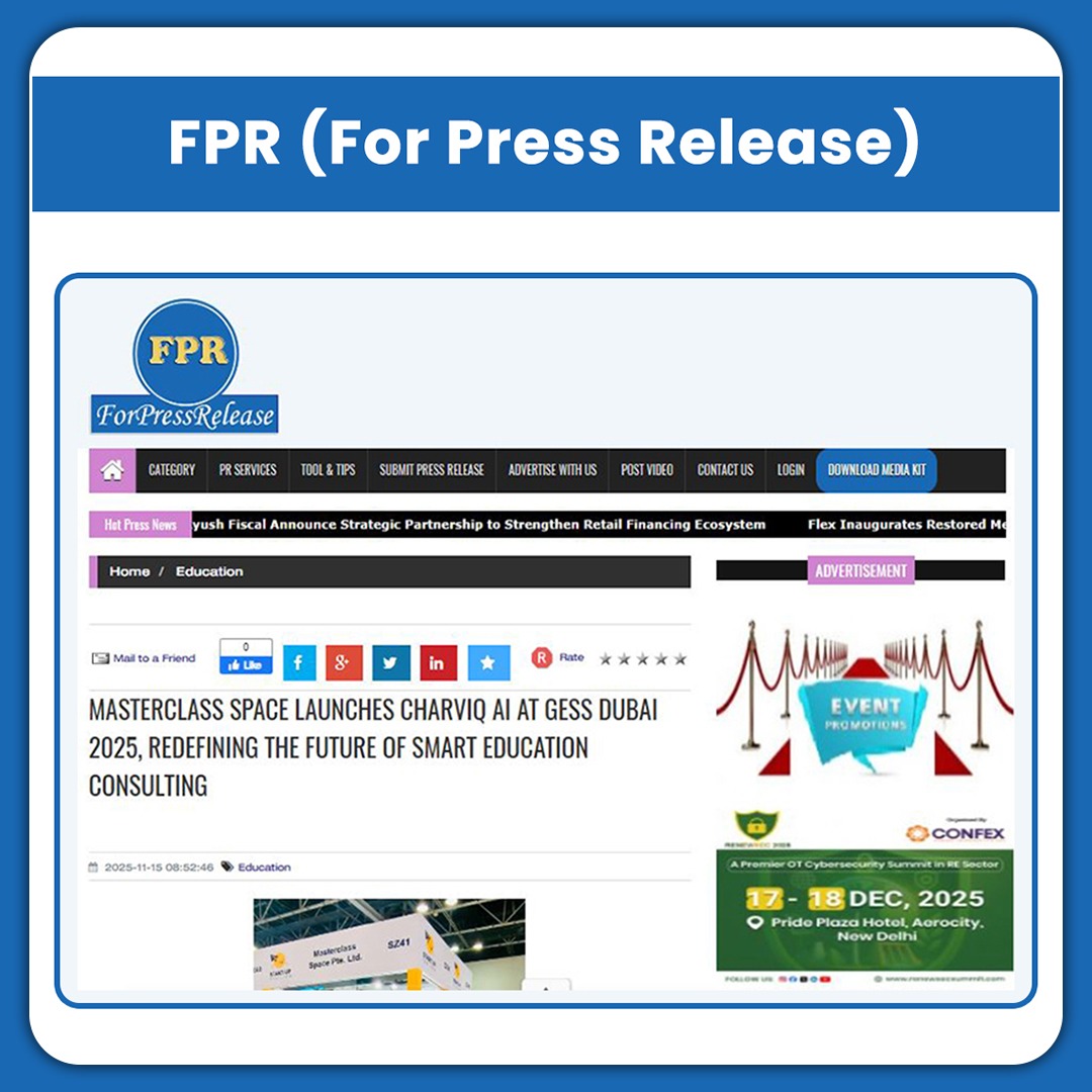 MasterclasSpace's tweet image. Proud moment for Masterclass Space! ✨
Our launch of CharvIQ AI at GESS Dubai 2025 is making headlines across major media platforms.

#MasterclassSpace #CharvIQAI #GESSDubai2025 #EdTechInnovation #AIinEducation #EducationConsulting #MediaCoverage #DubaiEvents #FutureOfEducation