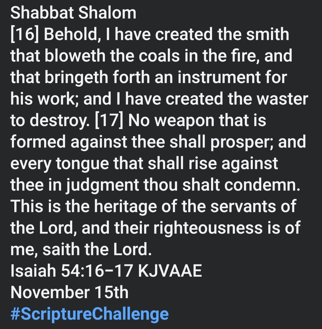 dwaynetmoore's tweet image. November 15th 
#ScriptureChallenge